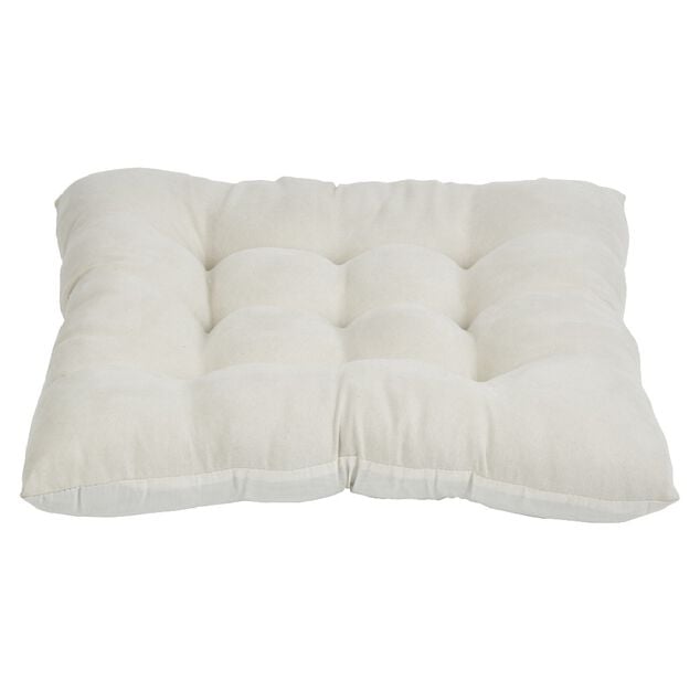 Dessus de chaise matelass&eacute; &eacute;cru