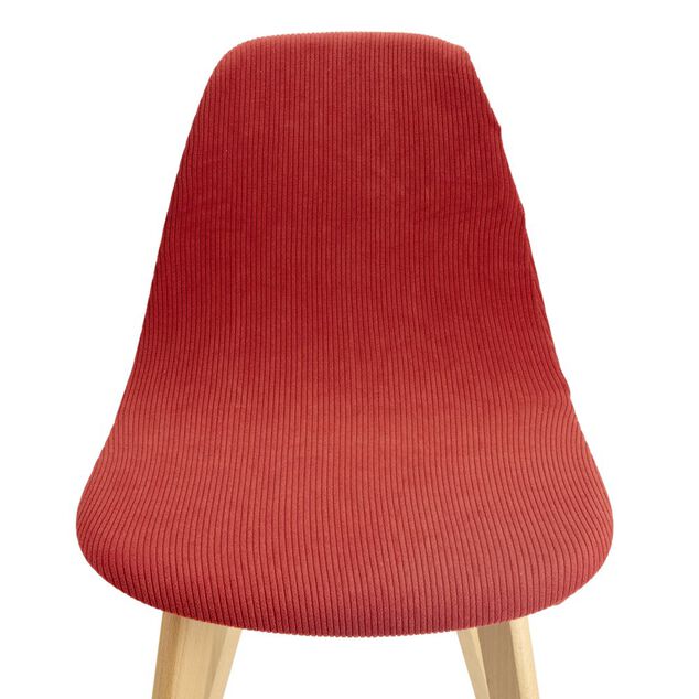 Housse de chaise tissu c&ocirc;tel&eacute; uni 45x40x45cm (3 mod&egrave;les)