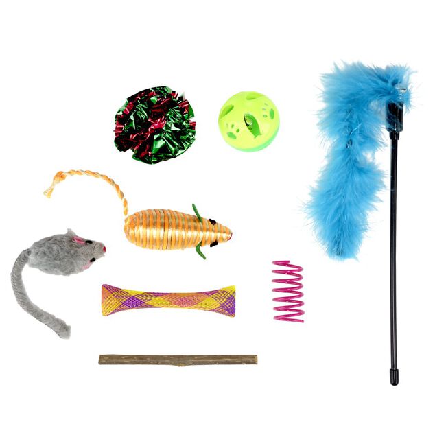 Lot de 8 jouets pour chat
