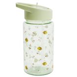 Gourde enfant 450ml plastique vert motif abeille &Oslash;7xH16,5cm