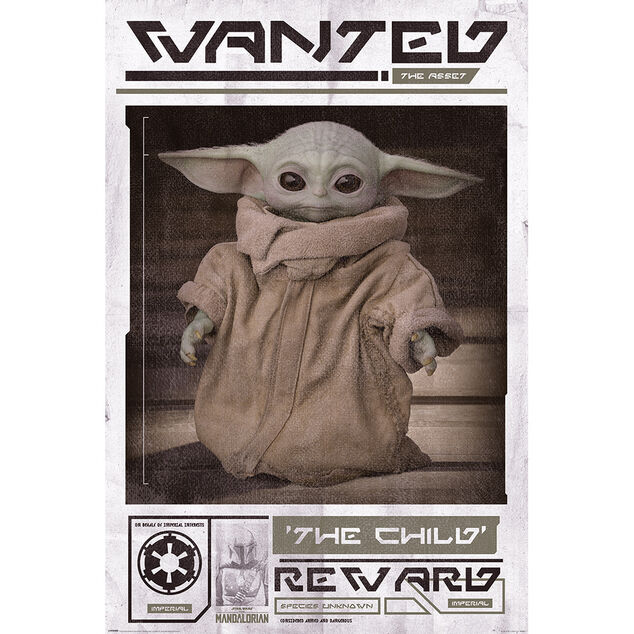 Poster Star Wars The Mandalorian - Wanted The Child
