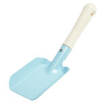 Pelle enfant pour jardin en m&eacute;tal bleu et manche bois L20,5cm