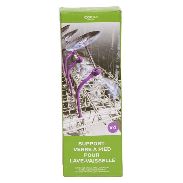 Support verre &agrave; pied pour lave-vaisselle x4