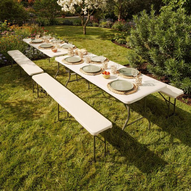 Table pliante rectangulaire 6 personnes