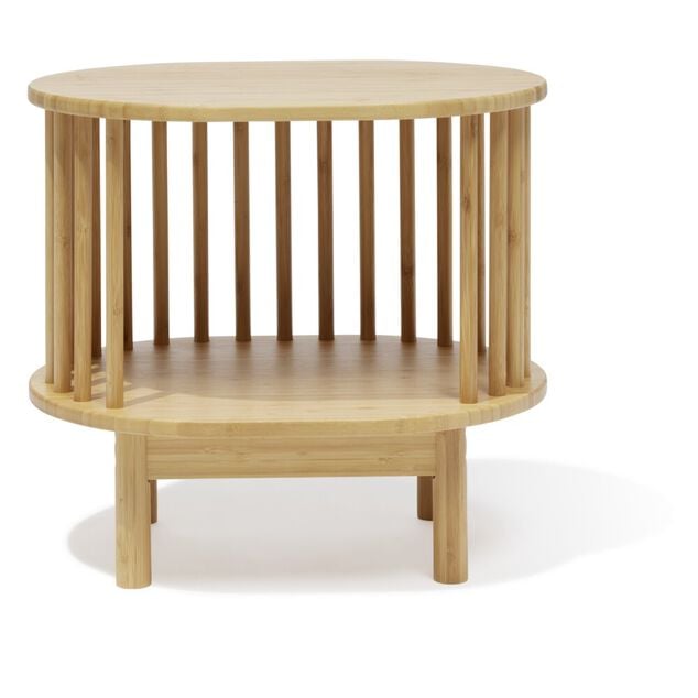 Chevet Ga&iuml;a bambou naturel - L46xP35xH41,5cm