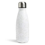 Bouteille isotherme blanc motif feuillage 350ml