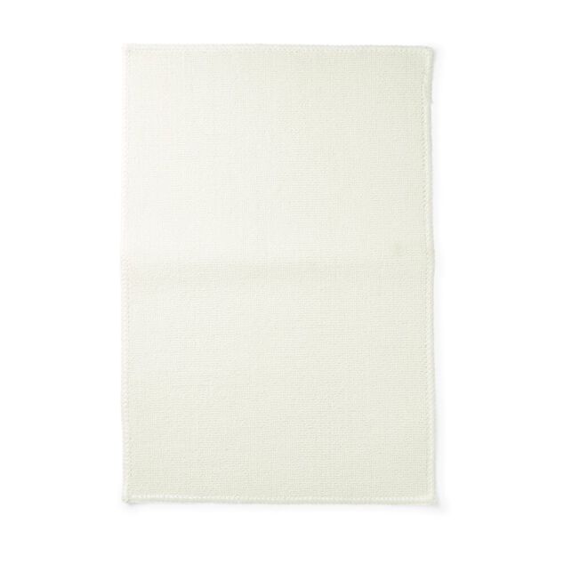 Tapis salle de bain 57x38cm polypropyl&egrave;ne et latex blanc
