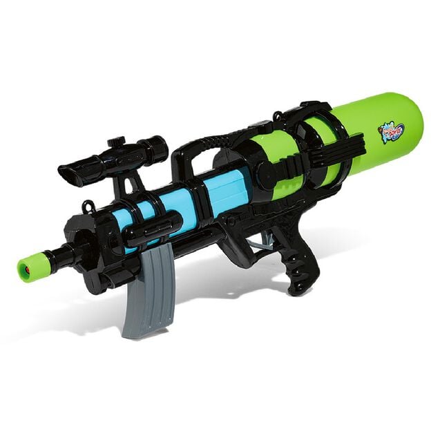 Pistolet &agrave; eau bleu et vert L65cm