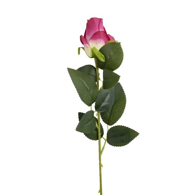 Fleur artificielle rose bouton H63cm - 3 mod&egrave;les