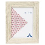 Cadre photo c&eacute;rus&eacute; naturel 1 vue 13 x 18 cm