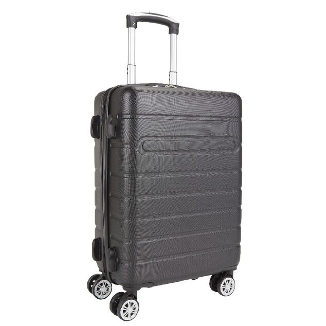 Valise cabine rigide noir 4 roues H50cm