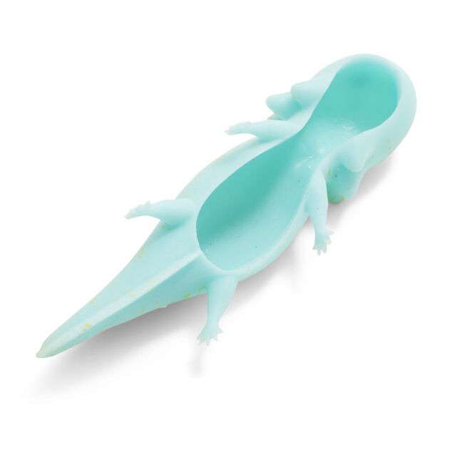 Lot de 2 jouets &agrave; catapulter axolot gluant rose et vert