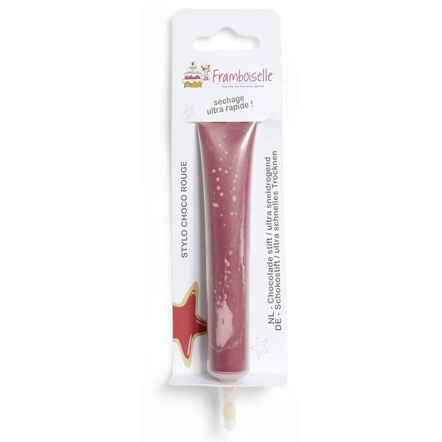 Stylo à pâtisserie choco rouge Framboiselle 25g