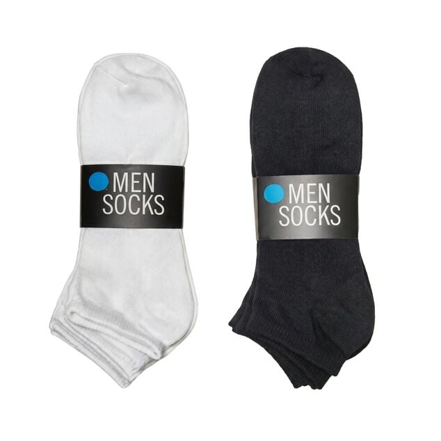 Chaussettes courtes socquettes 10 paires 36/41 (2 mod&egrave;les)