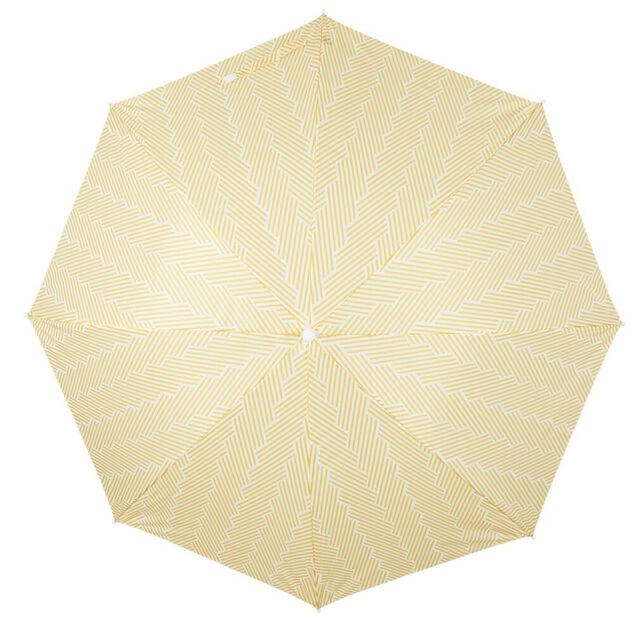 Parasol de plage &agrave; clipser Funky jaune &Oslash;106xH85cm