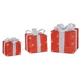 Cadeau lumineux rouge Homday 40 LED int&eacute;rieur ext&eacute;rieur x3