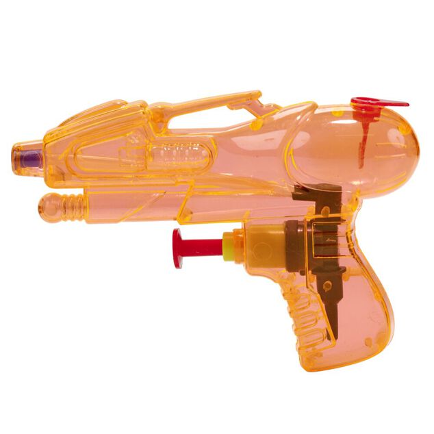 Mini pistolet à eau translucide 11,5x2xH7,5cm (4 pièces)