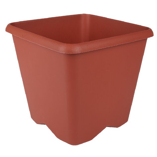 Pot de jardin carr&eacute; Chorus rouge 15,2 L