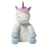 Peluche licorne polyester 80x65x65cm blanc