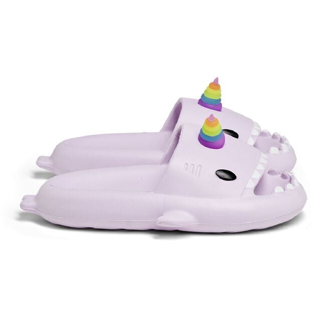 Chaussons requin licorne caoutchouc violet 38/39