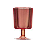 Verre &agrave; pied plastique orange 30cl