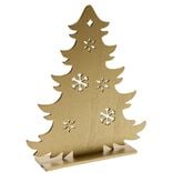 Décoration à poser sapin plat en bois (4 modèles)