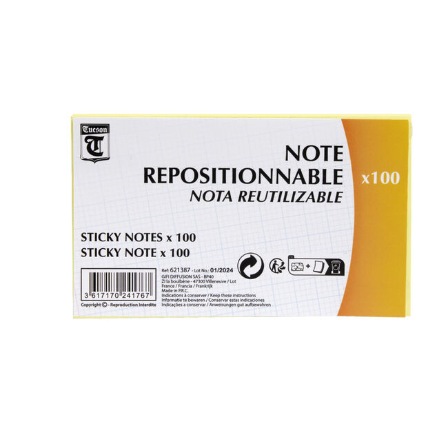 Note repositionnable x100