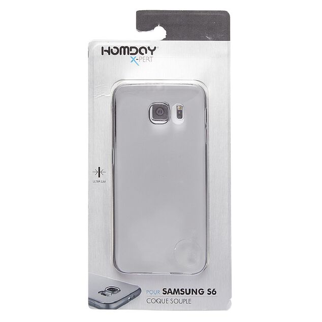 Coque souple grise pour Samsung Galaxy S6