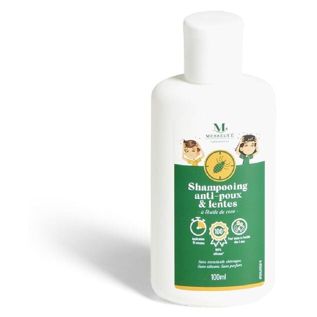 Shampoing anti-poux et lentes &agrave; l'huile de coco Mess&eacute;gu&eacute; 100ml