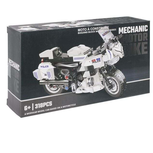 V&eacute;hicule voiture ou moto &agrave; construire bloc plastique (4 mod&egrave;les)