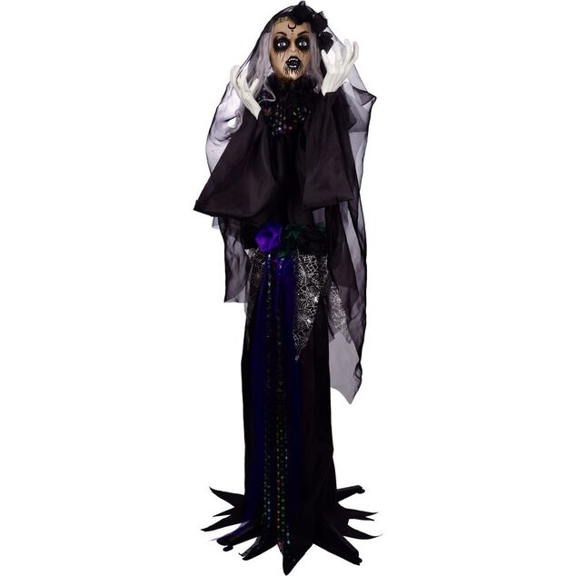 Automate dame anim&eacute;e et sonore Halloween 170cm