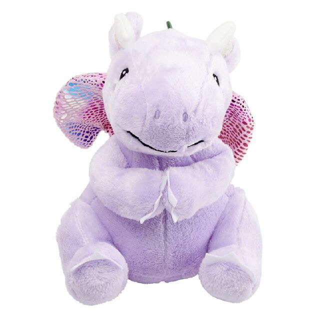 Peluche dragon polyester 19x15cm (3 mod&egrave;les)
