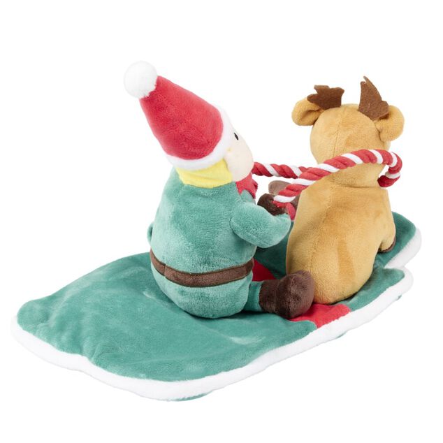D&eacute;guisement pour chien lutin et son renne polyester L60X22XH15 cm TL