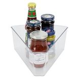 Bac de rangement triangulaire transparent pour frigo 3L