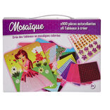 Kit cr&eacute;ation mosa&iuml;que autocollante x 6 tableaux