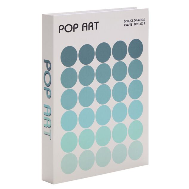 Bo&icirc;te livre carton &ldquo;Pop art&rdquo; bleu 16,5x22cm