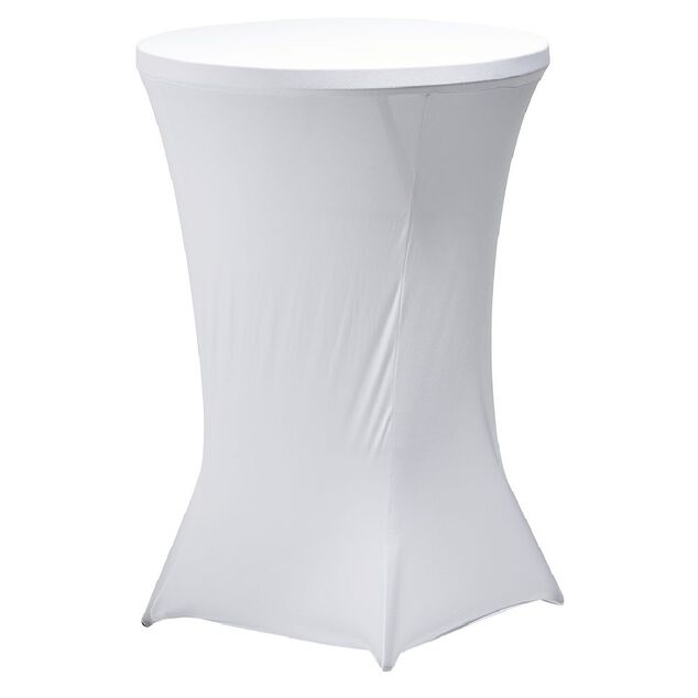 Housse pour table haute Fiesta blanc &Oslash;80xH110cm