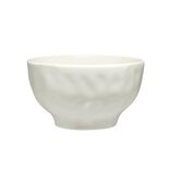 Bol forme organique c&eacute;ramique blanche &Oslash;15xH8cm