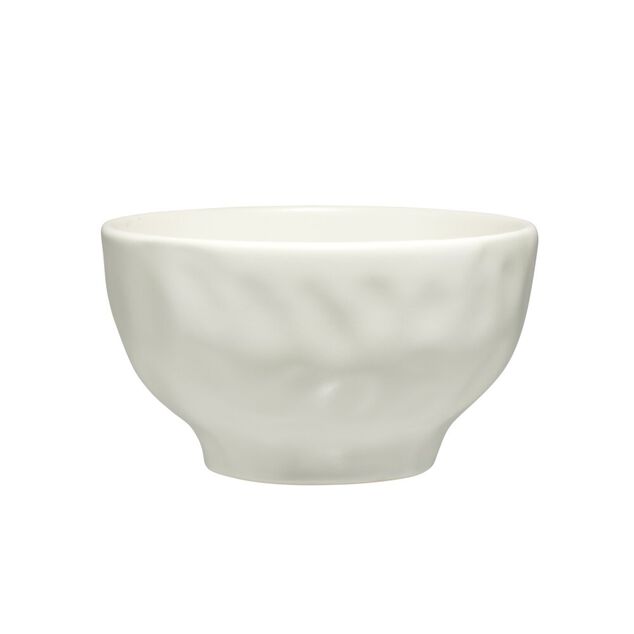 Bol forme organique c&eacute;ramique blanche &Oslash;15xH8cm