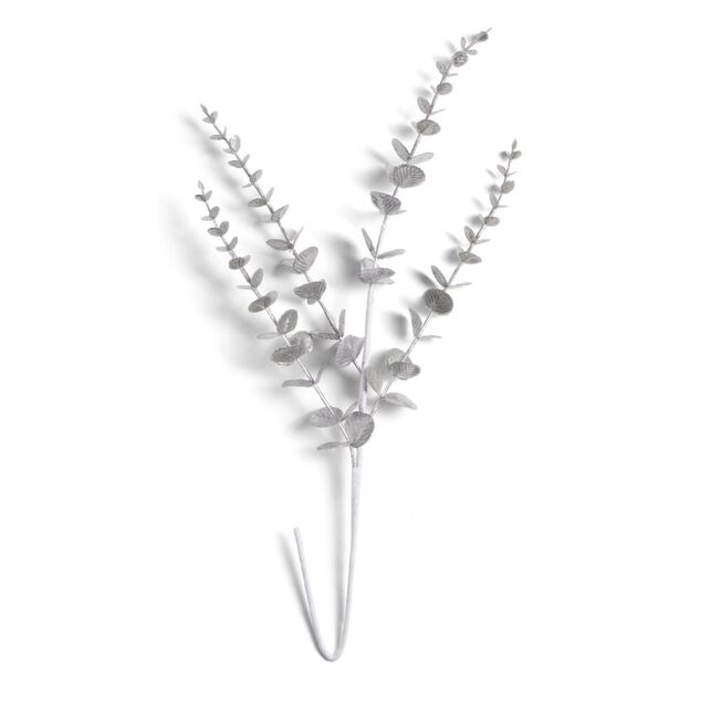 Branche eucalyptus argent&eacute; bleut&eacute; H60cm