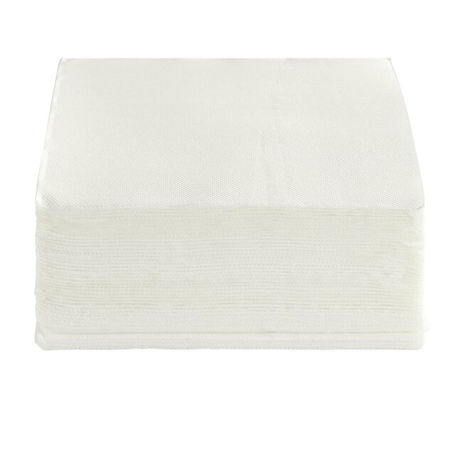 Serviette carr&eacute;e blanche Tex Touch 2 plis en papier x40