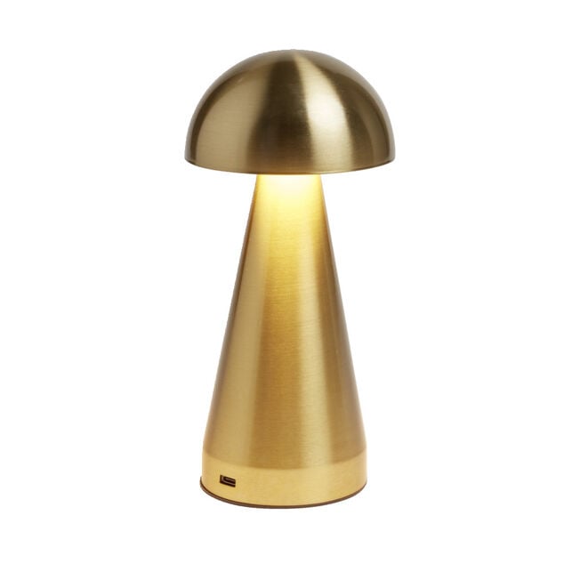 Lampe de table Roundi USB tactile jaune &Oslash;9,5xH22,5cm