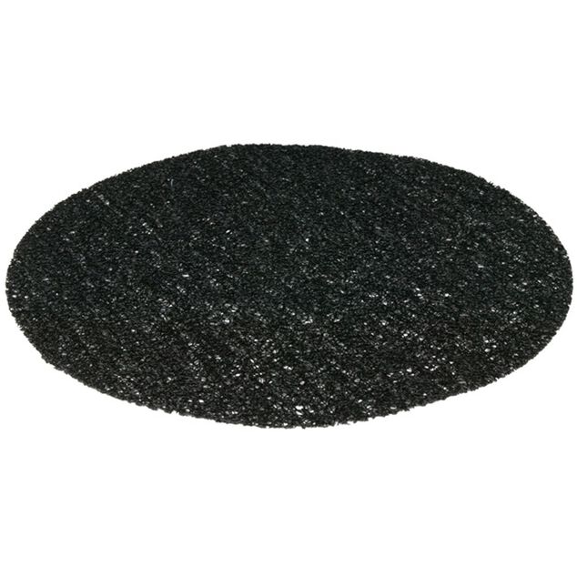 Set de table rond pvc effet spaghetti noir uni &oslash;38 cm