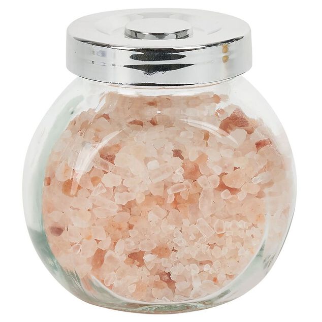 Bocal en verre inclin&eacute; 200ml avec couvercle en plastique &agrave; visser x2