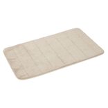Tapis de salle de bain taupe à mémoire de forme