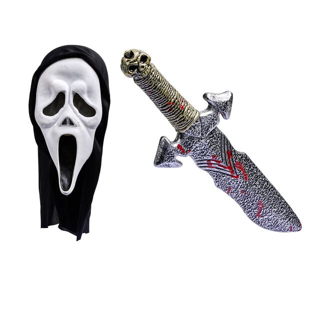 Kit masque et &eacute;p&eacute;e Halloween