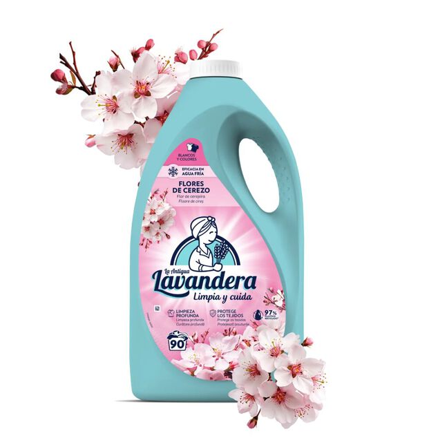 Lessive liquide Lavandera parfum floral 90 lavages 4,5L