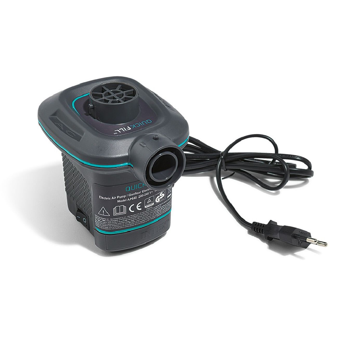 Intex gonfleur Electrique 220-240 Volts poignee Ergonomique