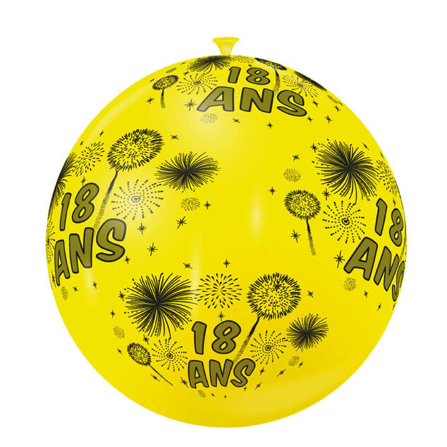 Ballon de baudruche anniversaire 18 ans
