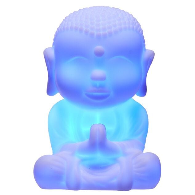 Bouddha lumineux silicone blanc